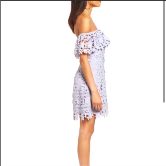 ASTR THE LABEL Off the shoulder lavender dress - Picture 3 of 6